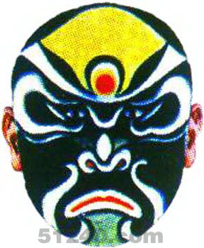 伽藍(lán)臉譜 - 伽藍(lán)京劇臉譜圖片 - 伽藍(lán)臉譜照片