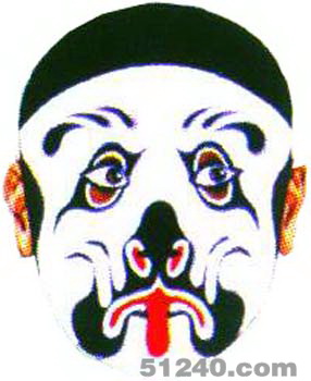 哮天犬臉譜 - 哮天犬京劇臉譜圖片 - 哮天犬臉譜照片