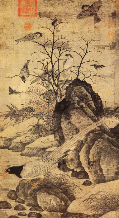 點(diǎn)擊圖片查看原圖 山鷓棘雀圖 黃居寀.shtml