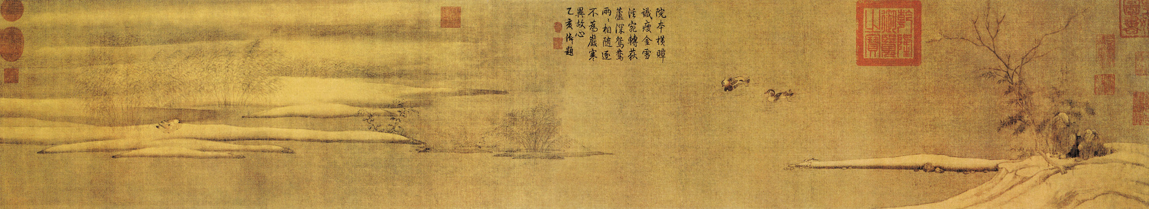 點(diǎn)擊圖片查看原圖 蘆汀密雪圖 梁師閔.shtml