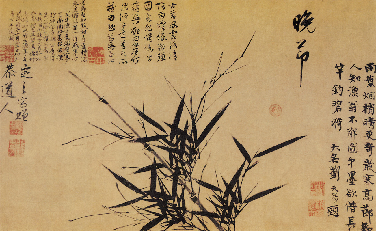 點(diǎn)擊圖片查看原圖 風(fēng)雨竹圖 顧安.shtml