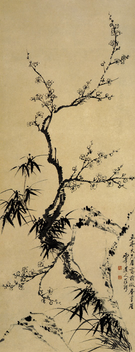 點(diǎn)擊圖片查看原圖 梅竹雙清圖 羅聘.shtml