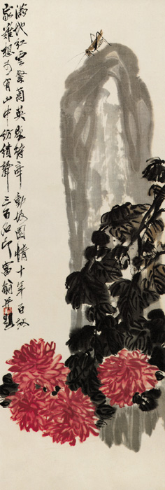 點擊圖片查看原圖 秋蟲菊石圖 齊白石.shtml