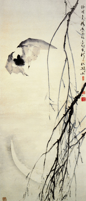 點擊圖片查看原圖 蝙蝠迎風(fēng)圖 高劍父.shtml