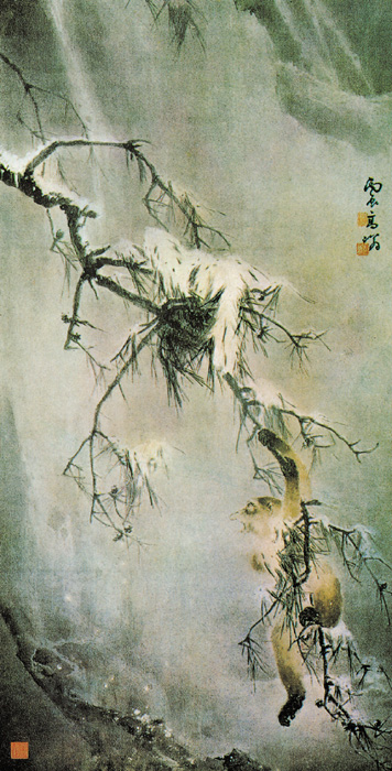 點(diǎn)擊圖片查看原圖 孤猿叫雪圖 高奇峰.shtml