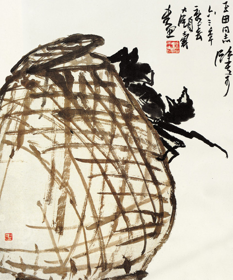 點(diǎn)擊圖片查看原圖 秋蟹圖 潘天壽.shtml