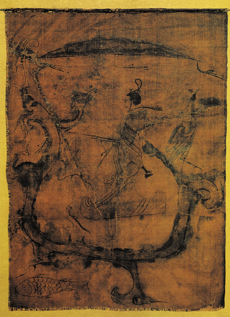 點(diǎn)擊圖片查看原圖 人物御龍帛畫 佚名.shtml