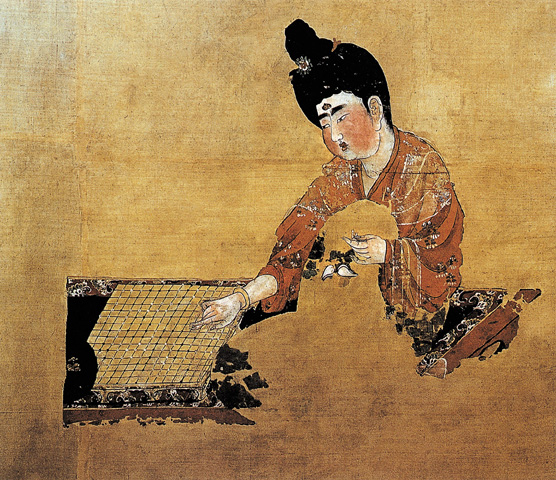 點(diǎn)擊圖片查看原圖 弈棋仕女圖 佚名.shtml