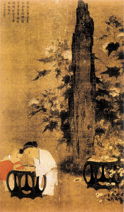 點(diǎn)擊圖片查看原圖 秋庭戲嬰圖 蘇漢臣.shtml
