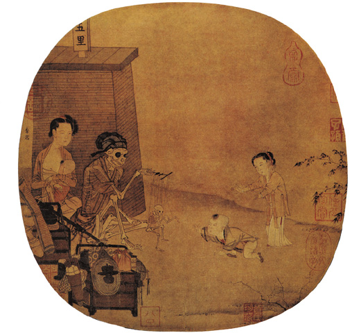 點(diǎn)擊圖片查看原圖 骷髏幻戲圖 李嵩.shtml