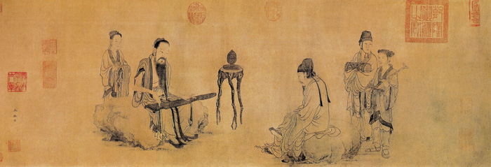 點擊圖片查看原圖 伯牙鼓琴圖 王振鵬.shtml