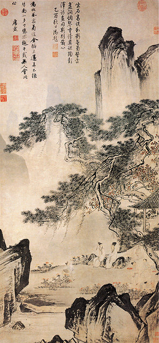 點(diǎn)擊圖片查看原圖 東籬賞菊?qǐng)D 唐寅.shtml