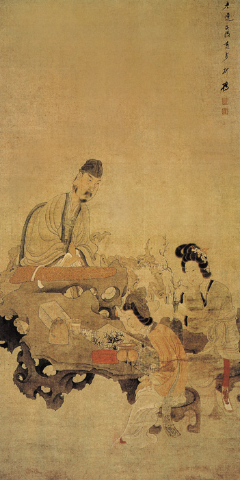 點(diǎn)擊圖片查看原圖 授徒圖 陳洪綬.shtml