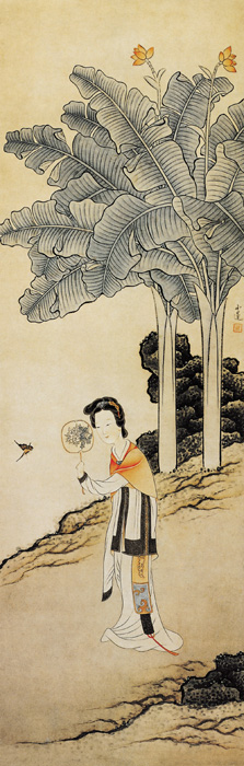 點(diǎn)擊圖片查看原圖 撲蝶仕女圖 陳宇.shtml
