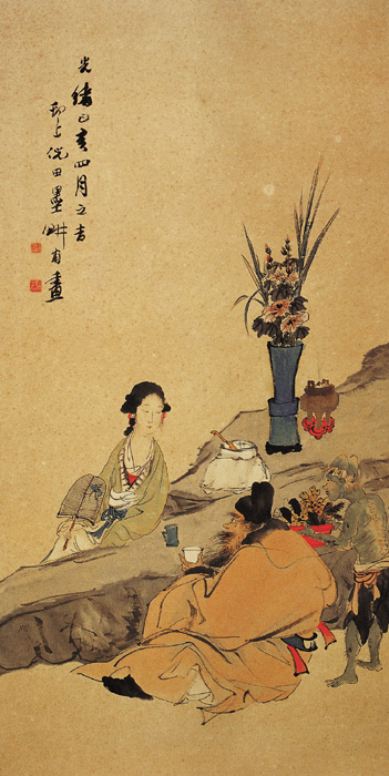 點(diǎn)擊圖片查看原圖 鐘馗仕女圖 倪田.shtml