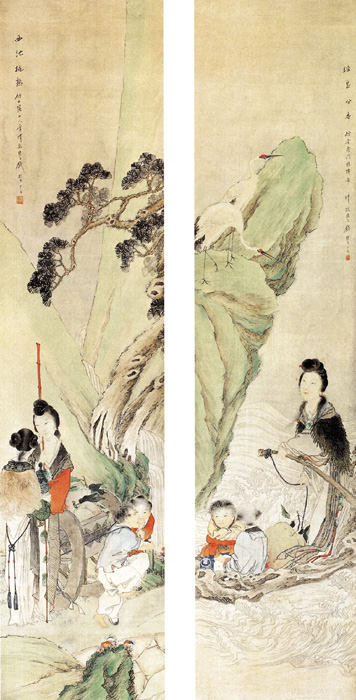 點(diǎn)擊圖片查看原圖 仕女屏 錢慧安.shtml