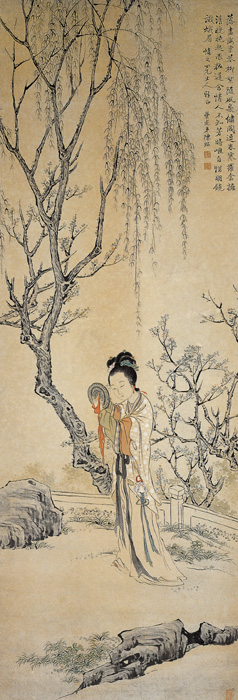 點(diǎn)擊圖片查看原圖 柳下曉妝圖 陳崇光.shtml