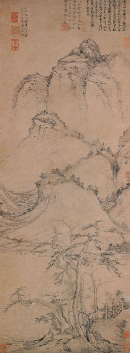 點(diǎn)擊圖片查看原圖 疏松幽岫圖 曹知白.shtml