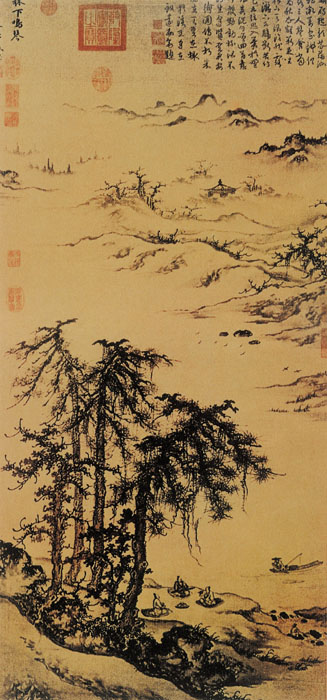 點(diǎn)擊圖片查看原圖 松下鳴琴圖 朱德潤(rùn).shtml