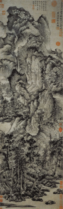 點(diǎn)擊圖片查看原圖 青卞隱居圖 王蒙.shtml