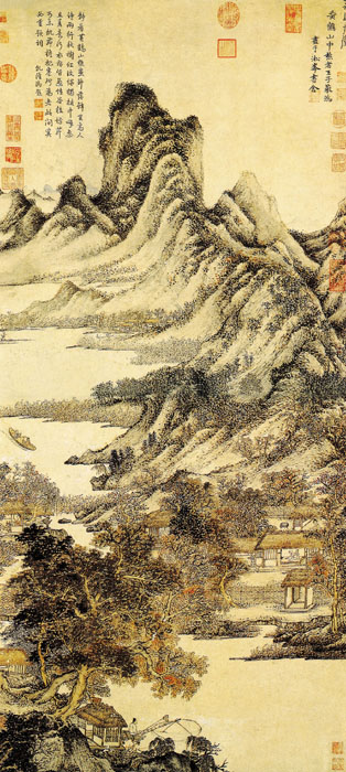 點(diǎn)擊圖片查看原圖 秋山草堂圖 王蒙.shtml
