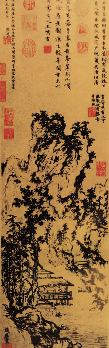 點(diǎn)擊圖片查看原圖 溪亭秋色圖 趙原.shtml