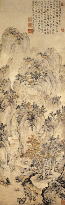 點(diǎn)擊圖片查看原圖 為德輝作山水圖 杜瓊.shtml