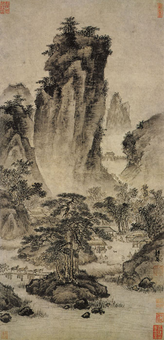 點(diǎn)擊圖片查看原圖 關(guān)山行旅圖 戴進(jìn).shtml