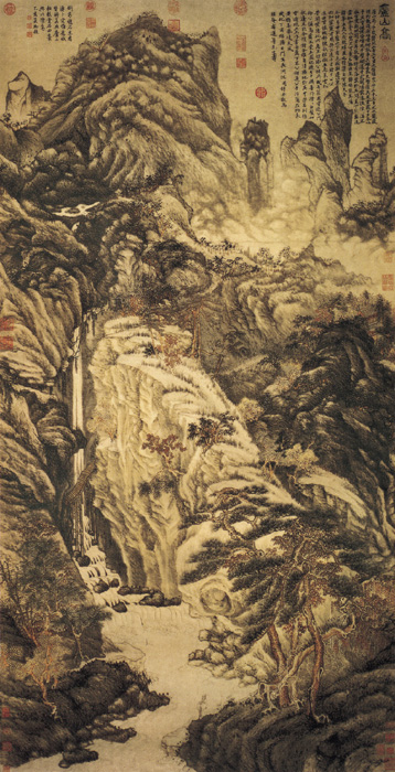 點(diǎn)擊圖片查看原圖 廬山高圖 沈周.shtml