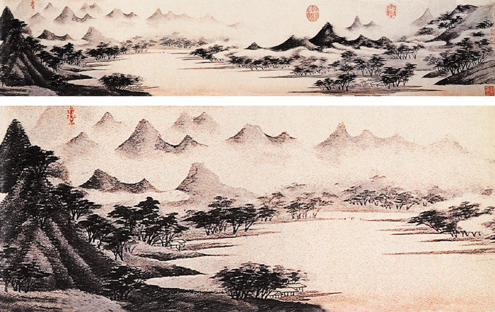 點(diǎn)擊圖片查看原圖 仿米氏云山圖 文徵明.shtml