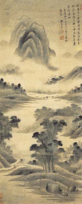 點(diǎn)擊圖片查看原圖 雨景山水圖 孫克弘.shtml