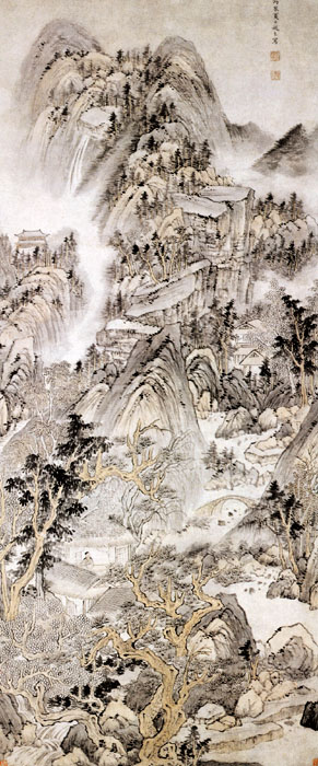 點擊圖片查看原圖 山居閑眺圖 趙左.shtml