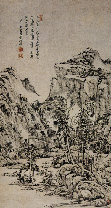 點擊圖片查看原圖 溪山林屋圖 王原祁.shtml