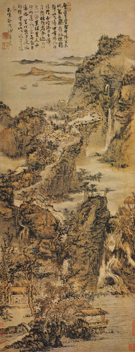 點(diǎn)擊圖片查看原圖 層巖疊壑圖 髡殘.shtml