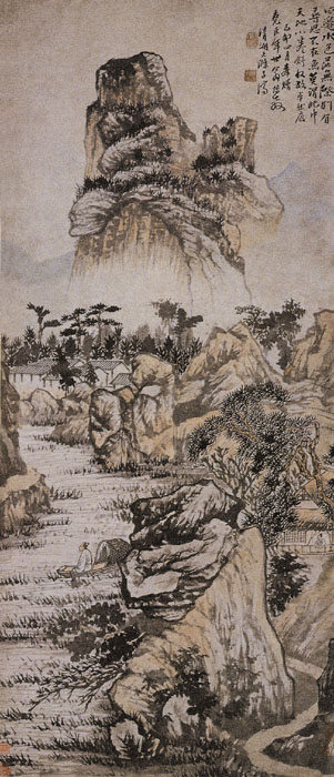 點擊圖片查看原圖 四邊水色圖 石濤.shtml
