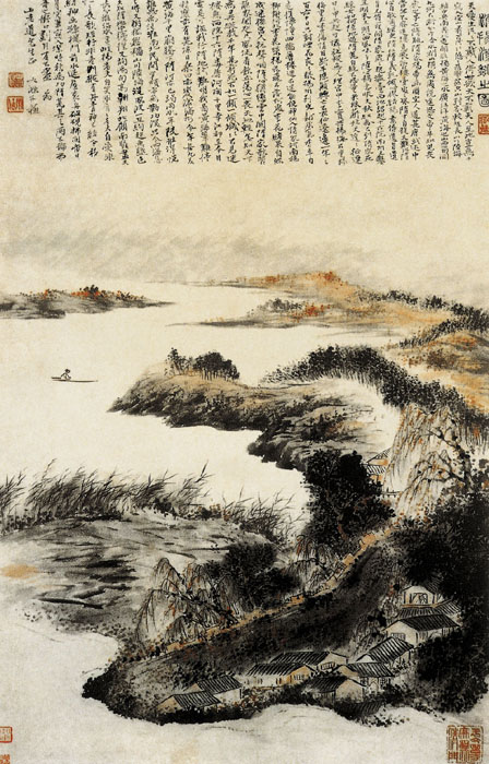 點擊圖片查看原圖 淮揚潔秋圖 石濤.shtml