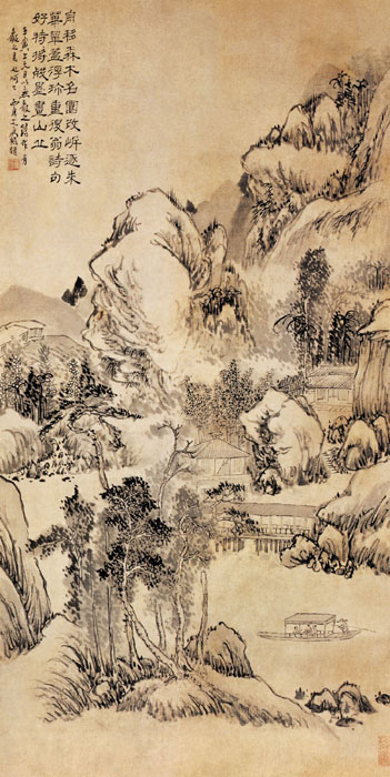 點(diǎn)擊圖片查看原圖 溪山游艇圖 高翔.shtml