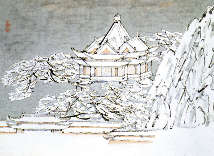點(diǎn)擊圖片查看原圖 古殿銀妝圖 虛谷.shtml